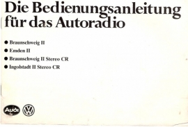 VW / Audi radio`s 1983 gebruiksaanwijzing