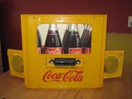 Coca-Cola krat met Blaupunkt radio collectors item