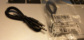 3.5 mm jack kabel 2x stekker 0,5 m