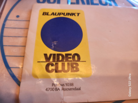 Blaupunkt Video Club sticker
