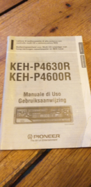 Pioneer KEH-P 4630R 4600R gebruiksaanwijzing manual betriebsanleitung