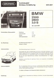 Mooie Grundig Weltklang 4800 statomat voor BMW 2500 (verkocht)