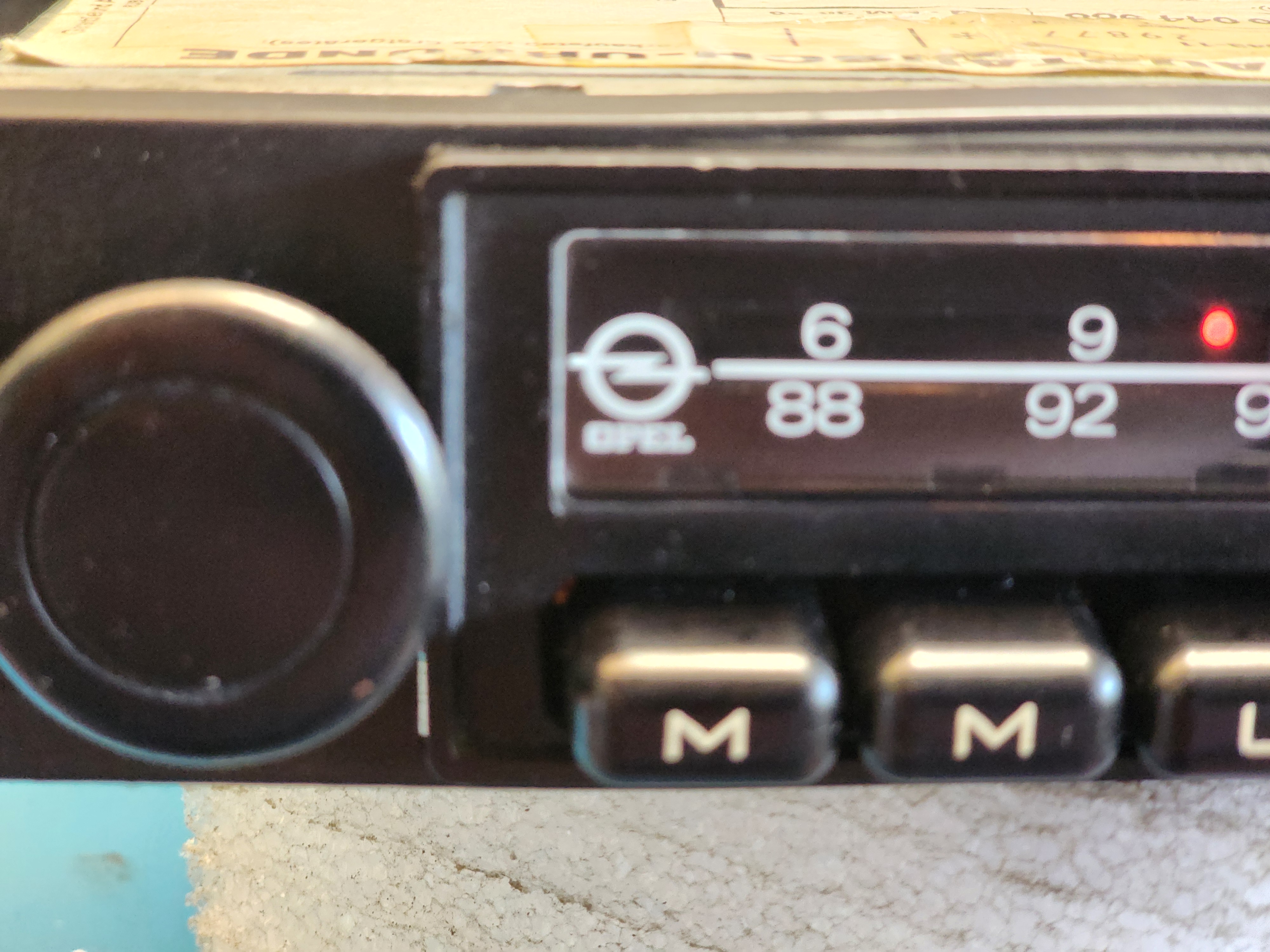 originele Opel Sebring FM radio met frontje voor Opel kadett B