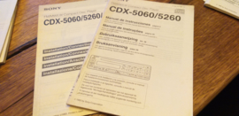 Sony CDX-5060 5260 gebruiksaanwijzing manual betriebsanleitung