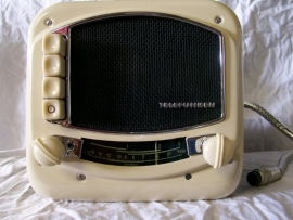 Telefunken lampenradio 1951 Voor bril kever, Porsche 356 pre-A (verkocht)