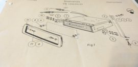 Einbauanleitung VW 1200 Blaupunkt autoradio Mainz 1960-62