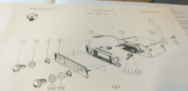 Einbauanleitung VW 1200 Käfer Blaupunkt autoradio 1958-1965