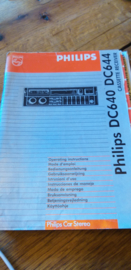 DC 640 644 gebruiksaanwijzing manual Philips  autoradio