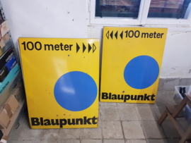 1x Groot emaille reclamebord blechschild Blaupunkt