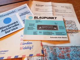 Köln Stereo Blaupunkt Autoradio Bedienungsanleitung und Schaltplan von 1975