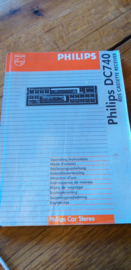 DC 740 gebruiksaanwijzing manual Philips  autoradio