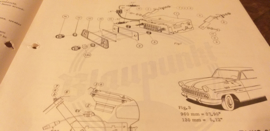 Einbauanleitung Ford Taunus 12 M 1961 Blaupunkt autoradio