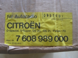 Blaupunkt radio inbouwset voor Citroën DS