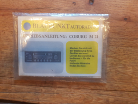 Coburg M21 Manual betriebsanleitung Blaupunkt Autoradio
