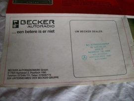 Becker autoradio folder ( poster )