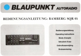 Bamberg SQR 05 gebruiksaanwijzing Blaupunkt autoradio