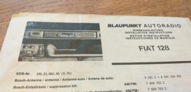 einbauanleitung / installation instructions Fiat 128 9.70