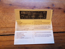 Volkswagen / Audi gebruiksaanwijzing manual betriebsanleitung autoradio Gamma 1986