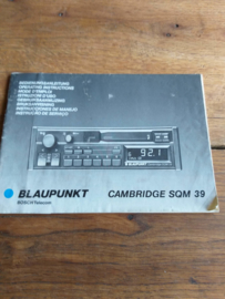 Cambridge SQM 39 gebruiksaanwijzing Blaupunkt autoradio