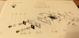 Einbauanleitung Mercedes  250 SE 1965 Blaupunkt autoradio