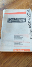 DC 552 556 gebruiksaanwijzing manual Philips  autoradio