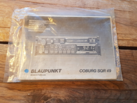 Coburg SQR 49 Blaupunkt autoradio gebruiksaanwijzing