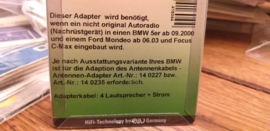 adapter autoradio  ISO BMW 5er vanaf 09-00