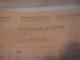 Wegu spatlappen : Ford Escort vanaf 10/80