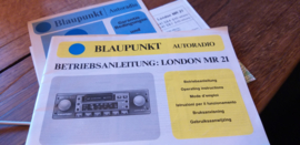 London MR 21 Blaupunkt radio Bedienungsanleitung Operating Instructions
