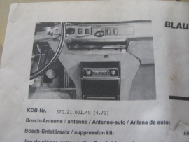 Blaupunkt radio inbouwset voor Citroën DS