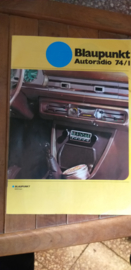 Blaupunkt 1974 autoradio + prijslijst (duits)