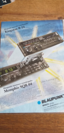 Blaupunkt 1985 leaflet Kingston R 24 / Memphis SQR 04