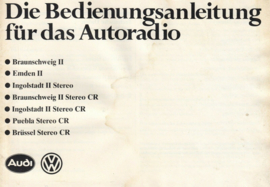 zeldzame  VW Radio cassette Brüssel CR stereo (defect)