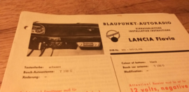 Einbauanleitung Lancia Flavia 1963  Blaupunkt autoradio