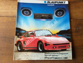 Porsche 930 turbo Prospekt Blaupunkt radio  / Brochure  / folder