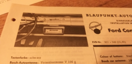 Einbauanleitung Ford Consul 315 1962 Blaupunkt autoradio