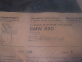Wegu spatlappen : BMW 520 voorwielen