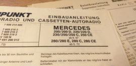 Einbauanleitung Mercedes  Blaupunkt autoradio