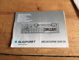 Melbourne SQR 39 BLAUPUNKT gebruiksaanwijzing / bedienungsanleitung / manual autoradio