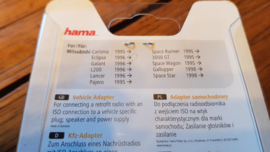 Hama adapter ISO autoradio op Mitsubishi stekker