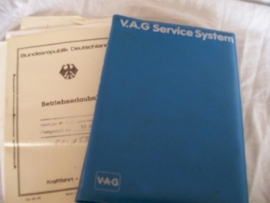 VW service map Passat 1981