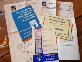 Essen Manual betriebsanleitung Blaupunkt Autoradio 60er jaren