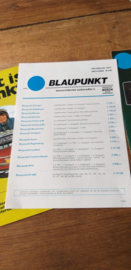 Blaupunkt  1971 folder / prijslijst  autoradio