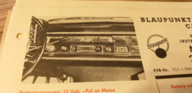 Einbauanleitung Mercedes  220  1961 Blaupunkt autoradio Capri