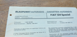 einbauanleitung / installation instructions Fiat 124 Spezial 1972l