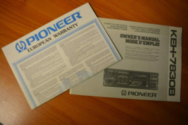 Pioneer KEH-7830B gebruiksaanwijzing manual betriebsanleitung