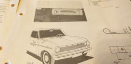 Einbauanleitung Opel Kadett 1963 Blaupunkt autoradio Derby / Nixe