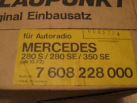 Radio inbouwset Mercedes 280 S SE 350 SE Blaupunkt nadelstreifen