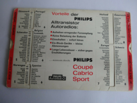 Philips Alltransistor Autoradio Werbung Reklame alt