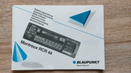 Montreux RCR 44 Bedienungsanleitung, Autoradio Blaupunkt